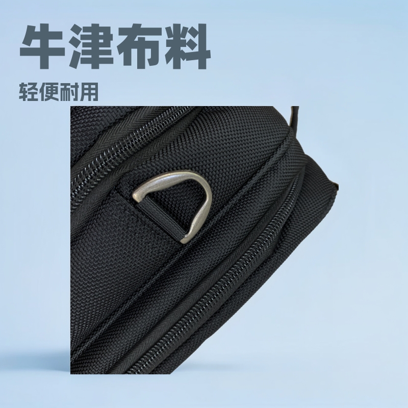 Waiyiu1680Dt Oxford Cloth U-Shaped Computer Briefcase Single Shoulder m Handbag 14.6inch I Storage Notebook