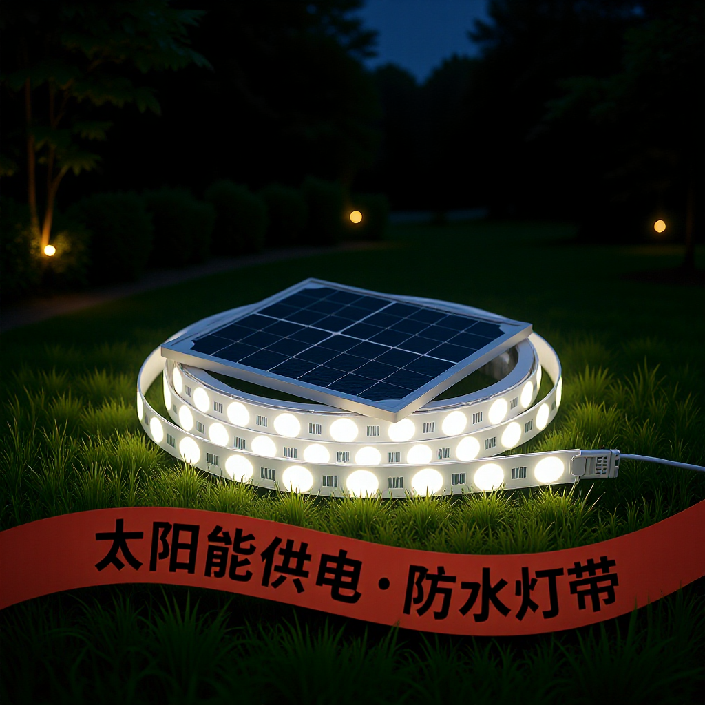 Led Solar Outdoor Lithium Battery Light with Festive Atmosphere Colorfulful Soft Light Strip Set Cross-Border Christmas Tree Light String