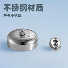 厂家直供不锈钢晾衣绳钟 浴室抽拉晾衣器 304不锈钢卫浴挂件套装