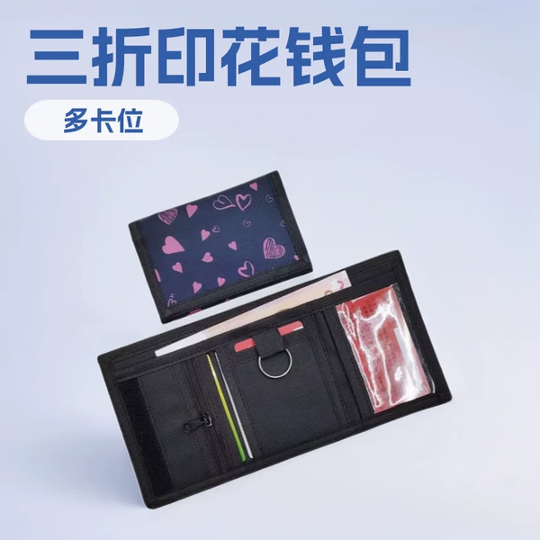 Custom-Made Cross-Border Women's Wallet with 70% off Zipper Pockets, Ultra-Thin Wallet, Foldable Card Holder, Fashionable and Versatile