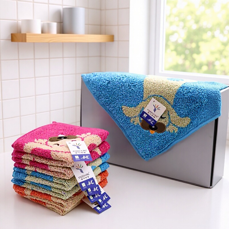 Gold genuine goods gold flute Snoopy Miffy Schutman cotton face towel bath towel children's towel square towel factory direct wholesale