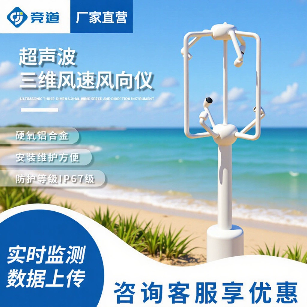 3D ультразвуковой датчик скорости ветра ветряный мост метеорологический мониторинг ультразвуковой трехмерной скорости ветра
