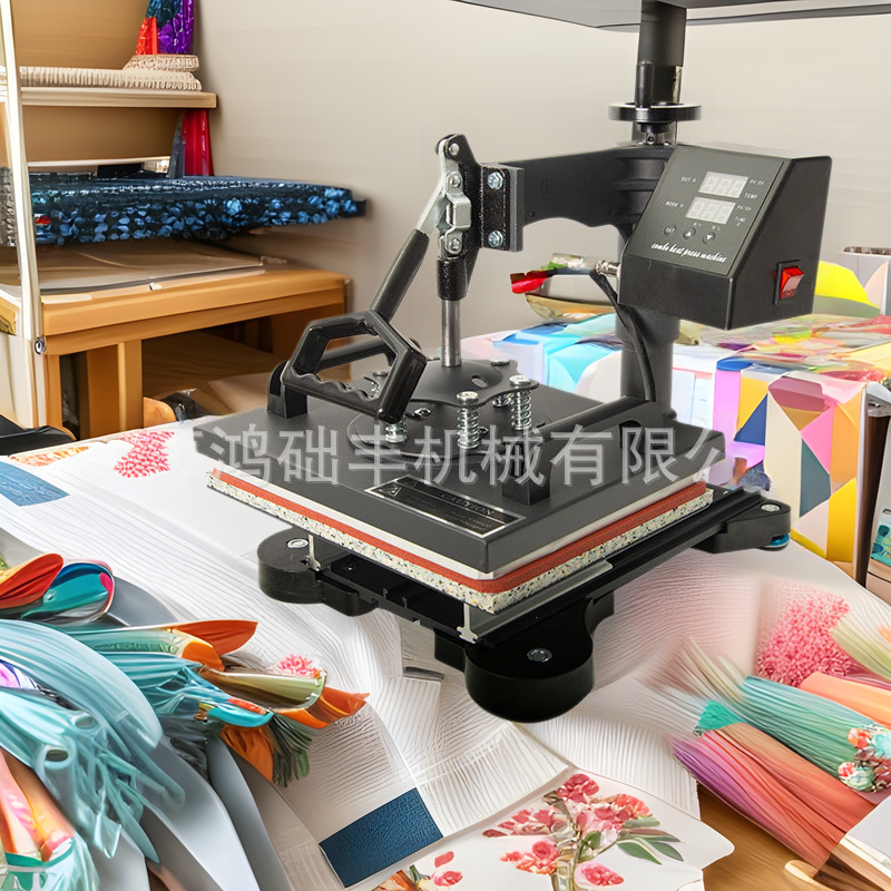 2938五合1烫画机T恤印刷机热压烫金转印机热压机帽子马克杯数码