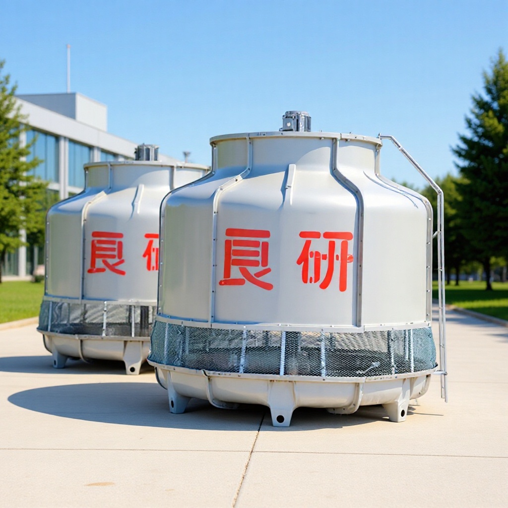 厂家供应冷批发100小型循环水圆形玻璃钢冷却塔逆流凉水塔