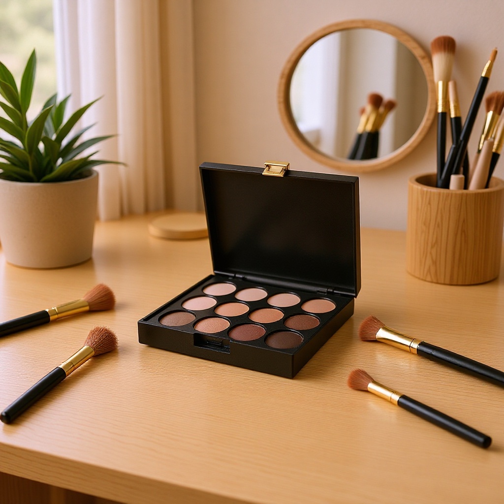 厂家供应化妆品包材 质优新款眼影盒 6色磁铁盒  量大价优现货