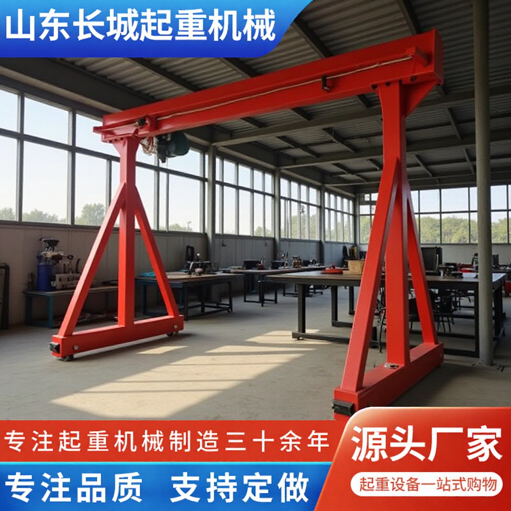 移动龙门架起重吊架小吨位手推可拆卸1吨2吨无轨万向门式起重机
