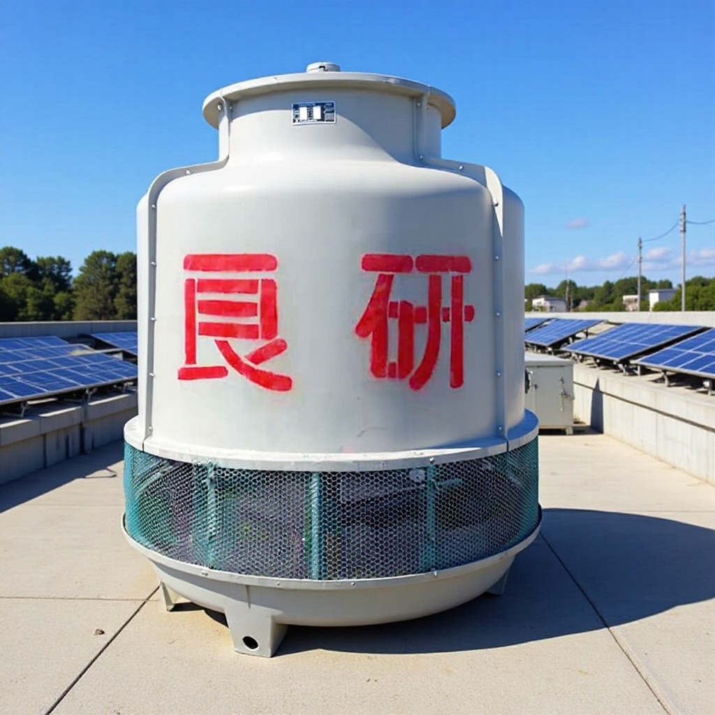 良研厂家供应批发工业水塔50玻璃钢冷却塔逆流圆形凉水塔