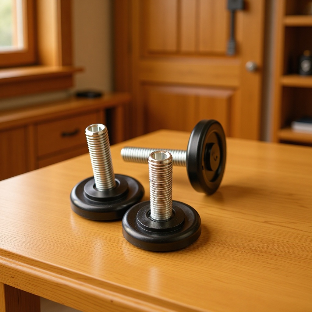 厂家30#m8十字槽内六角可调塑胶底脚 塑料地脚  家具可调脚