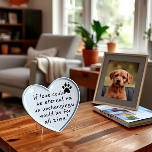 Трансграничные горячие продажи в форме сердца акриловые собаки собаки мемориальный знак