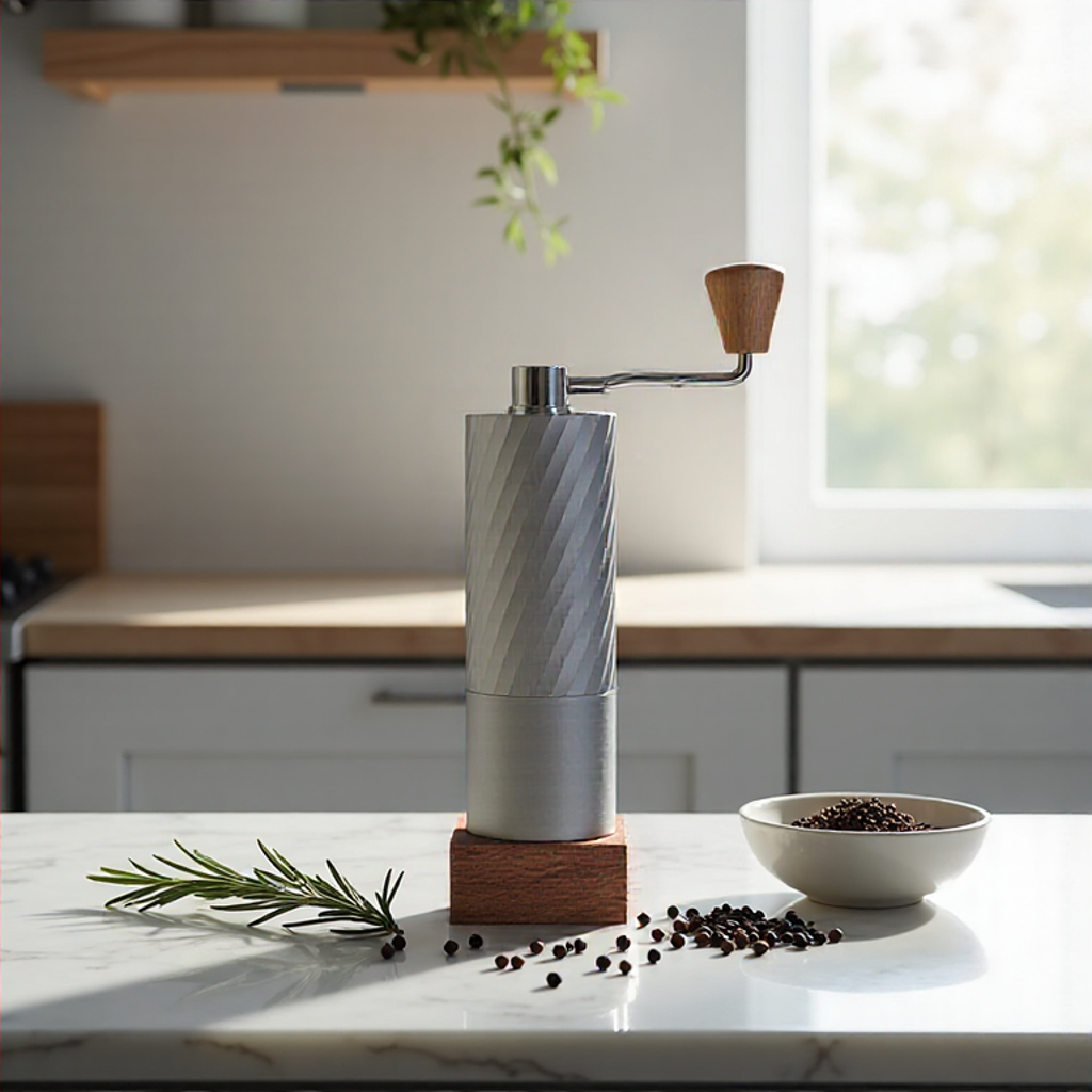 Hand-Cranked Coffee Grinder, Souvenir Gift, Cross-Border Manufacturer, Portable Bean Grinder, Adjustable Entry-Level Coffee Machine, Customizable