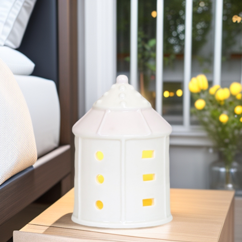 Adornos de Porcelana Estilo Americano de Alta Temperatura, Decoración Artesanal para Sala de Estudio, Entrada, Mesita de Noche, Luz Nocturna de Ambiente Europeo