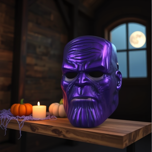 Factory New Purple Hero Thanos Cosplay Mask Halloween Makeup Party Props Makeup Costume Road