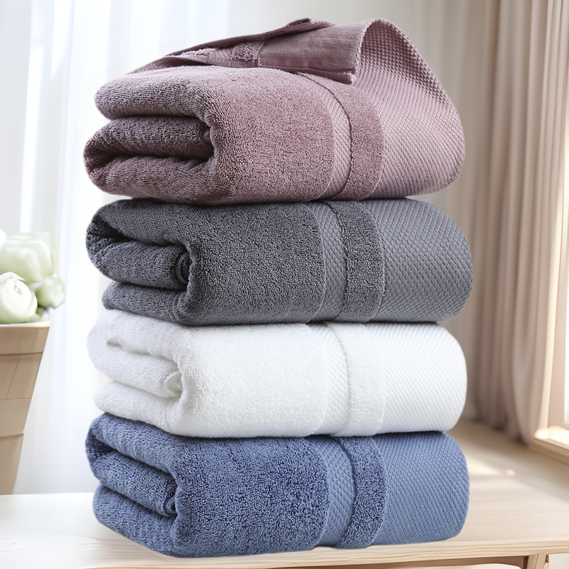 Factory direct thick long staple cotton five-star hotel special white bath towel cotton towel custom logo