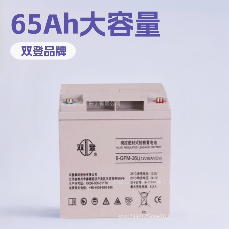 双登电池6-GFM-65酸蓄12V65ah机房UPS蓄电池组消防应急电源