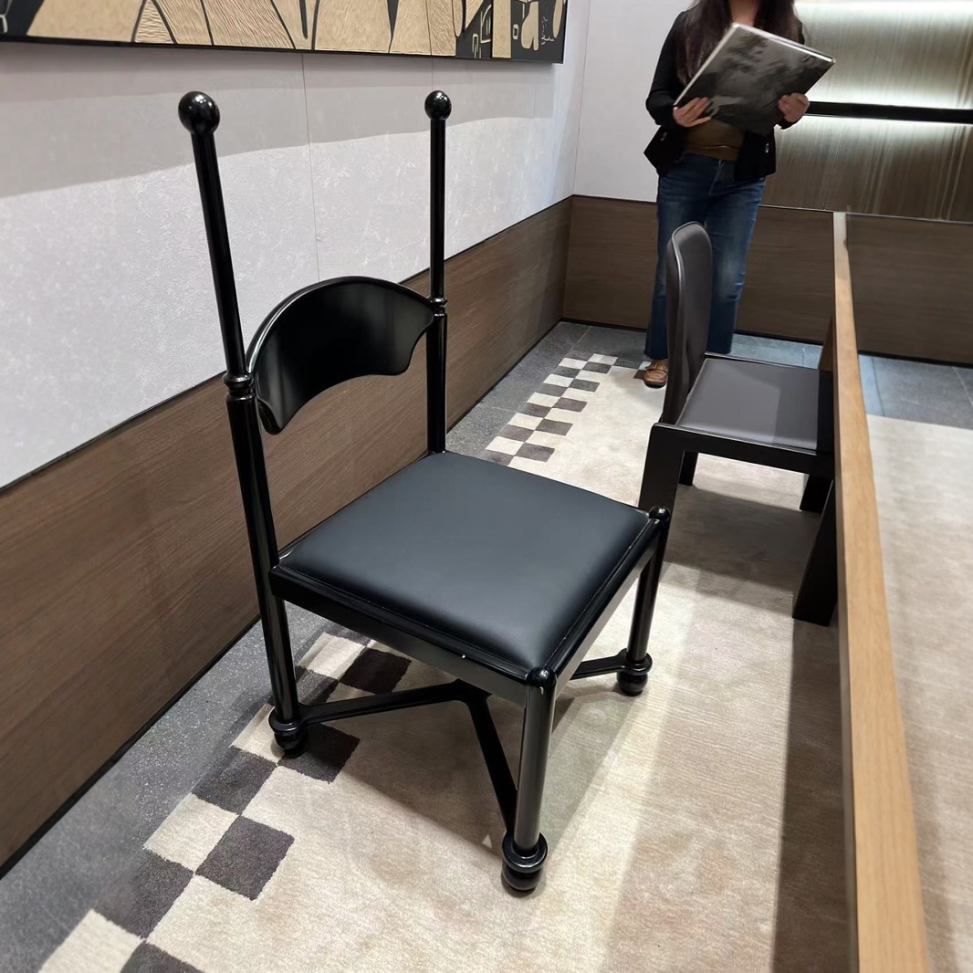浙江家具工厂直销批发中古进口餐椅批发包邮实木胡桃木原木餐椅餐
