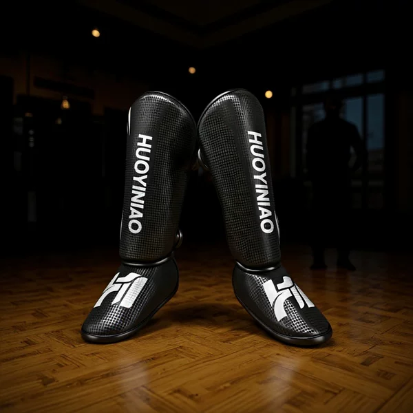 Cross-Border Leg Guards for Sanda Fighting, Foot and Back Protection, Boxing Thickened Combat Gear, Ankle Guards, Taekwondo Knee Pads