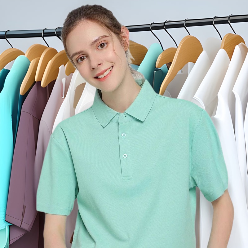 Heavy Weightweight Solona Polo Shirt Customized Antibacterial Business Summer Lapel Short-Sleeved Breathable Workwear T-Shirt with Uv Protection
