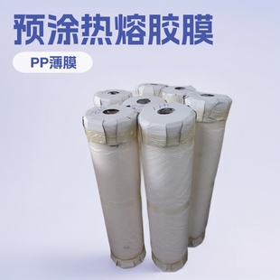 Pre-Coated Bopp Film Hot Melt Adhesive Film Packaging Material Laminating Label Film 17Mic-25 Micron Self-Adhesive High Transparency Material