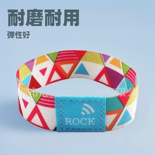 Wholesale Heat Transfer Printing High Elastic Wristband Polyester Elastic Rfid Elastic Wristband Elastic Wristband Nfc Wristband