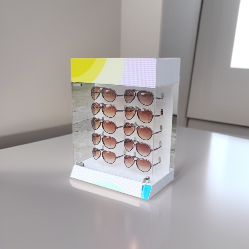 MOLSION太阳眼镜展示箱定作 暴力眼镜展架定作加工 展示道具工厂