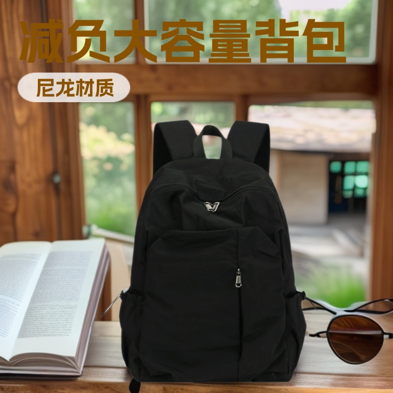 New Casual Backpack, Unisex, Large Capacity, Travel and Mountaineering Bag, Computer Bag, Simple Backpack for College Students