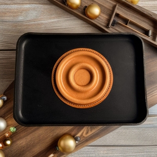 New Arrival Bracelet Storage Tray Creative High Oil Leather Tray Vegetable Tanned Cowhide Desktop Storage Tray Storage Tray