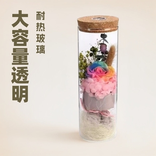 Large Capacity transparent glass micro landscape ecological bottle office desktop landscape bucket fish tank creative ecological ball micro landscape