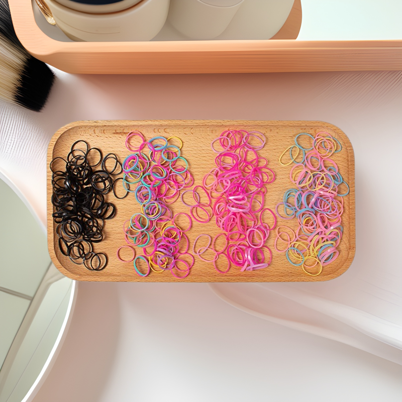 Pet Hair Accessories Disposable Small Rubber Tendon High Elastic Hair Cover Simple Tie Rope Korean Style Thickened Durable Hair Ring