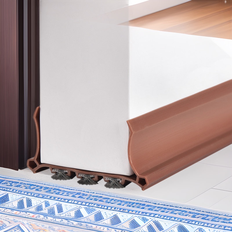 Door Bottom Door Seam Door Stop Sealing Strip Tops Thickened Sound-proof Waterproof Anti-mosquito and High Temperature Resistant Windproof Door Seam Warm Strip
