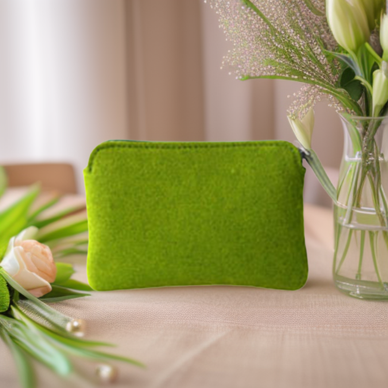 厂家生产毛毡包精美毛毡收纳包毛毡钱包 可印logo