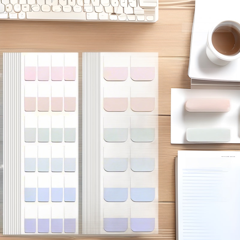 Morandi Color Label Gradient Index Notes Post-it Notes Student Adhesive Paper Post-it Notes Writable