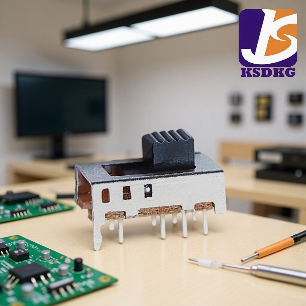 立式三档拨段开关 迷你型3档滑动开关双排8脚 小型3位拨动开关