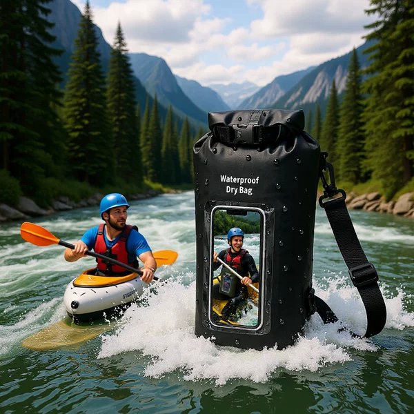 Xingzhixing Outdoor Waterproof Bag Ultra-Light Nylon River Trekking Bag Water Sports Mobile Phone Waterproof Bag Dry and Wet Separation Storage