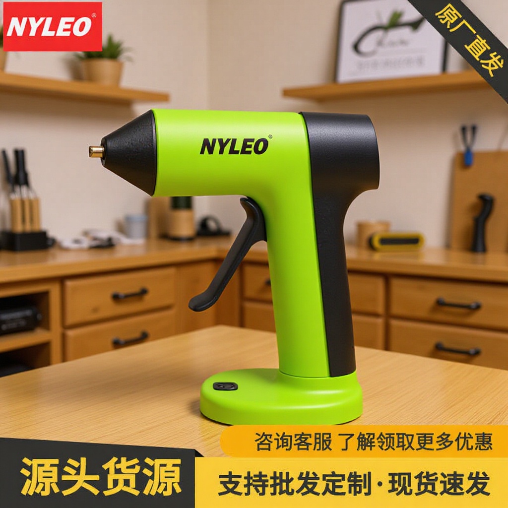 Venta al por mayor pistola de pegamento de fusión en caliente inalámbrica batería de litio carga USB hogar portátil niños pequeños hechos a mano pistola de pegamento inteligente