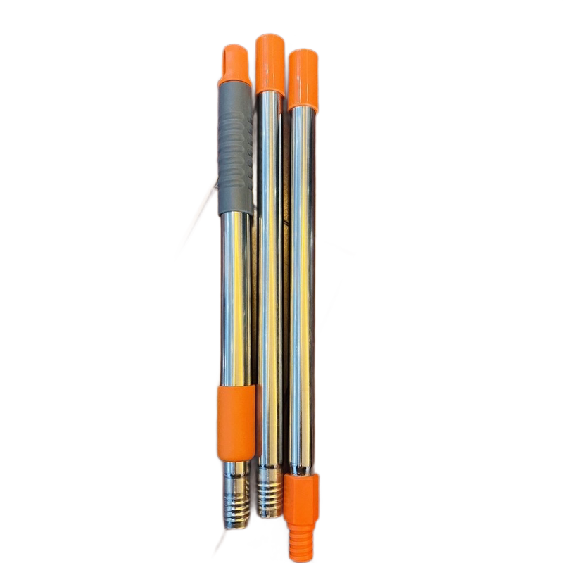 Amazon plastic-sprayed iron rod threaded connection stainless steel rod tool four-section branch telescopic mop aluminum rod Amazon plastic-sprayed iron rod threaded connection stainless steel rod tool four-section branch telescopic mop aluminum rod