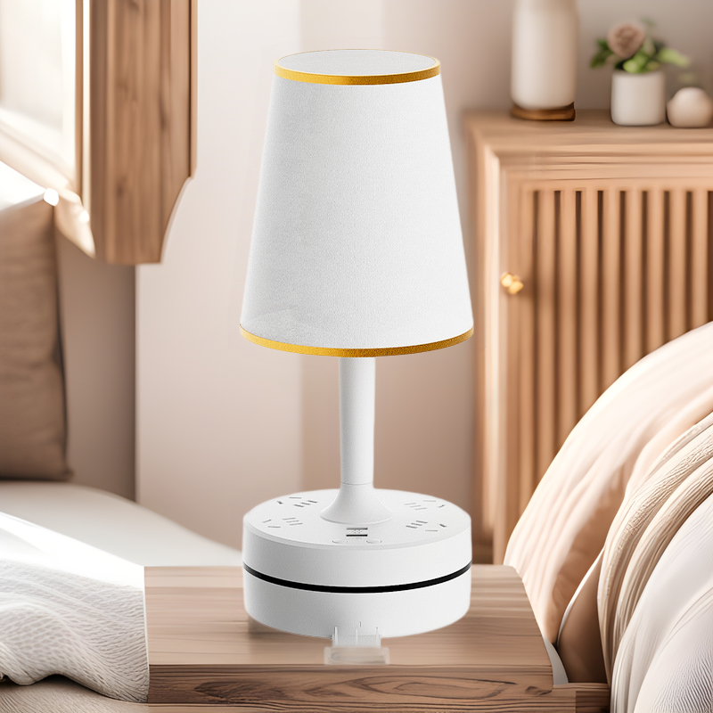 Intelligent voice-controlled bedside lamp household bedroom multi-function table lamp with USB socket dormitory remote control Night Light