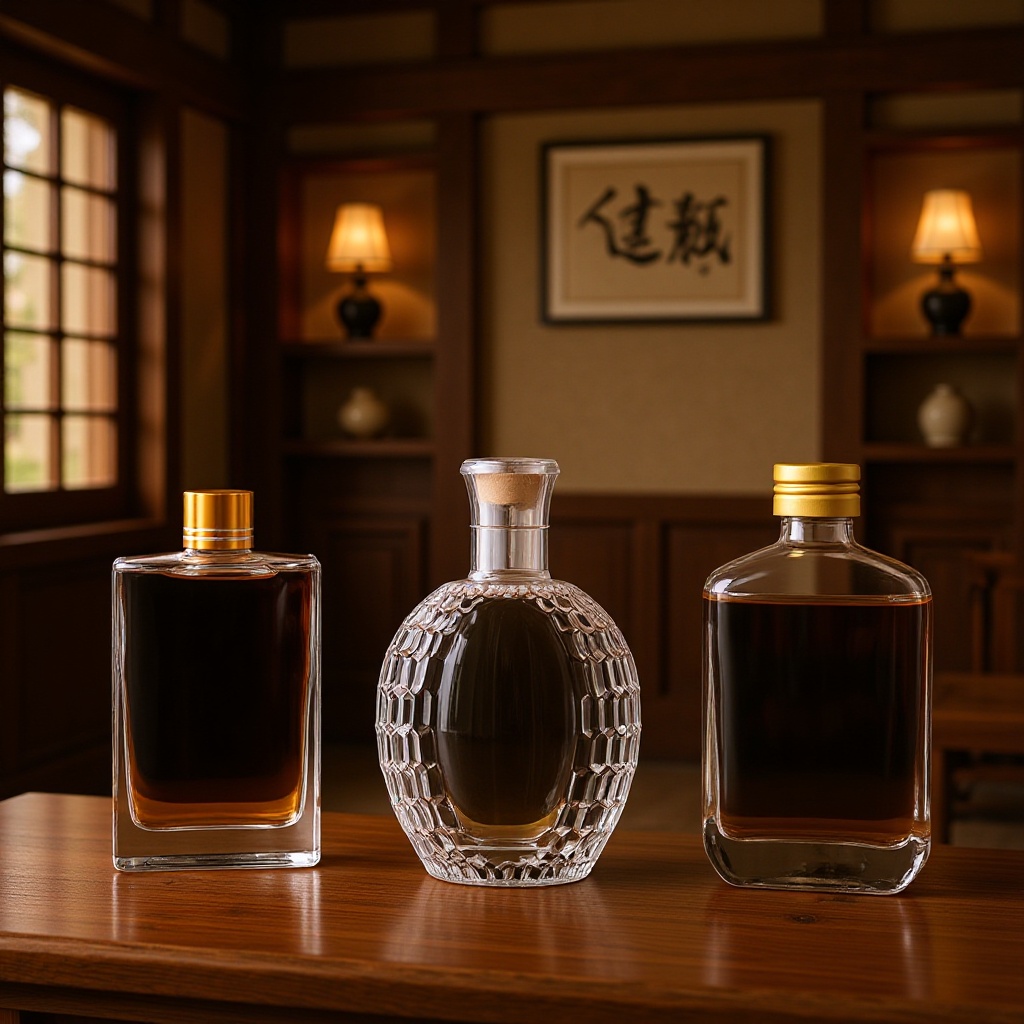 二两小酒瓶空瓶泡酒玻璃瓶子密封罐红酒白酒瓶100ml带盖晶质玻璃