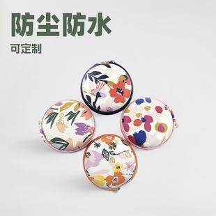 Eva Digital Printing Headphone Data Cable Cosmetics Bag Digital Accessories Storage Box Round Eva Digital Headphone Bag