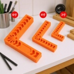 90度直角辅助定位器石材岩板拼接固定器L型直角尺塑料木工划线尺