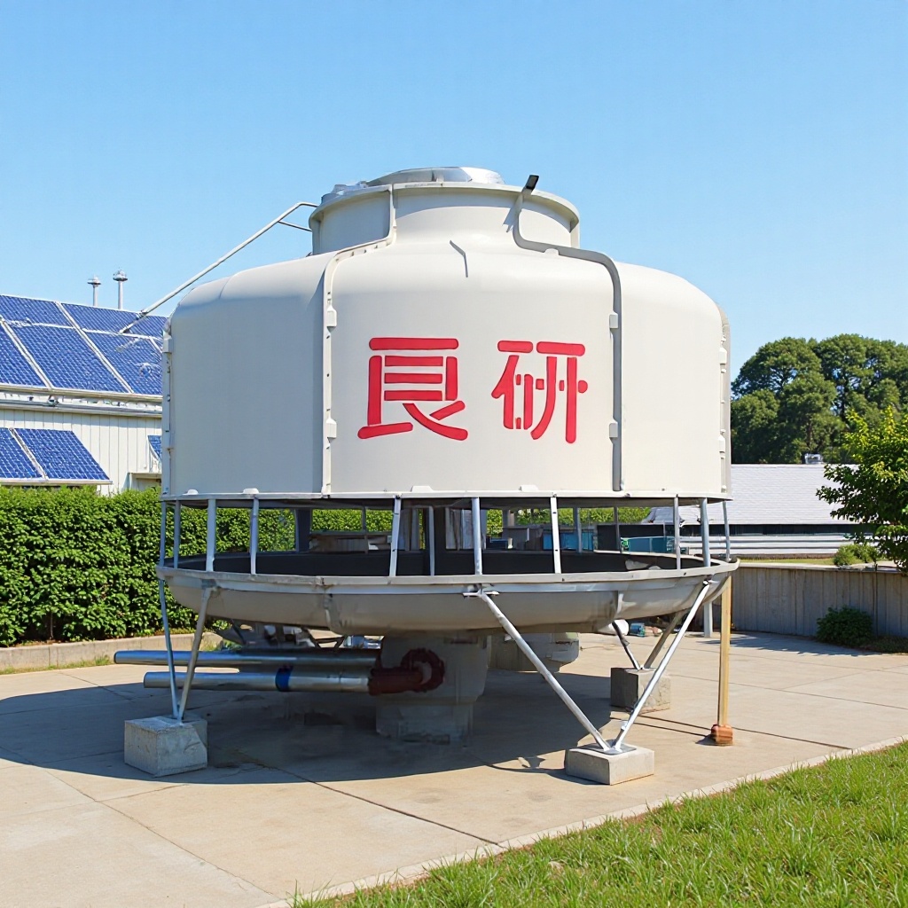 广东良研厂家批发350吨小型逆流冷却塔玻璃钢凉水塔圆形散热塔