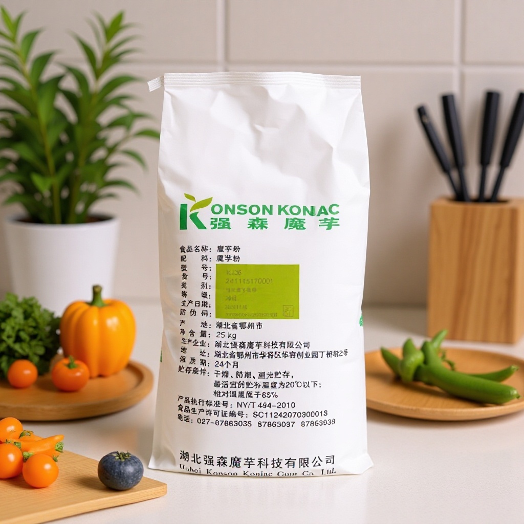 魔芋胶食品级葡甘聚糖魔强森魔芋粉魔芋制品魔芋豆腐原料包邮