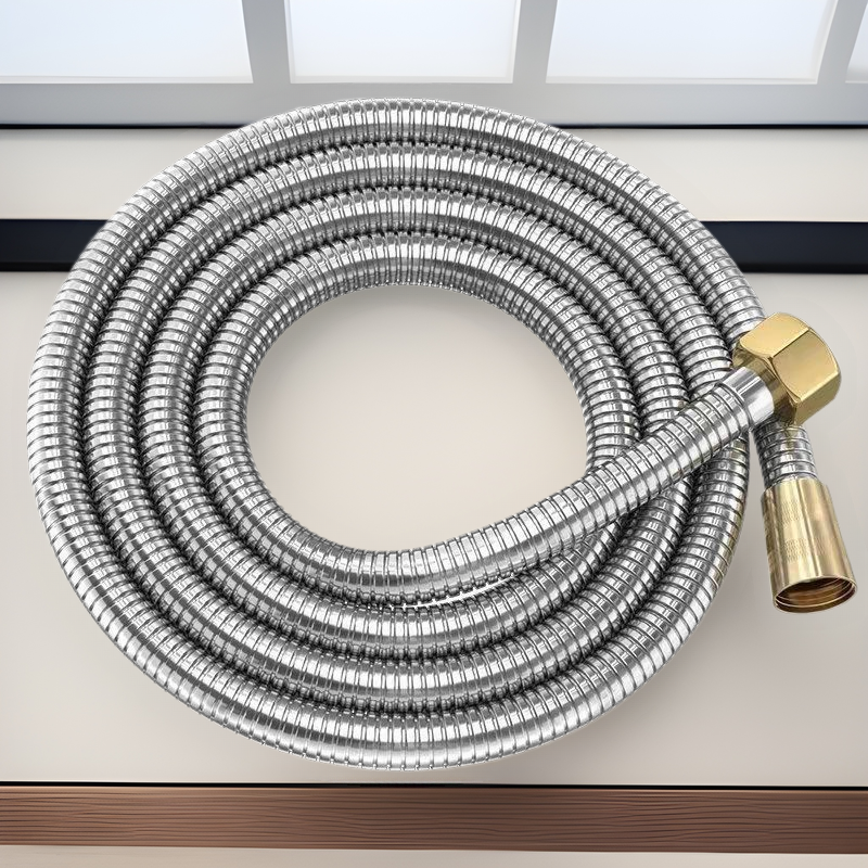 Copper Shower Hose 1.5/ 2m Shower Head Water Heater 4-Point Stainless Steel Encrypted Explosion-Proof Hose