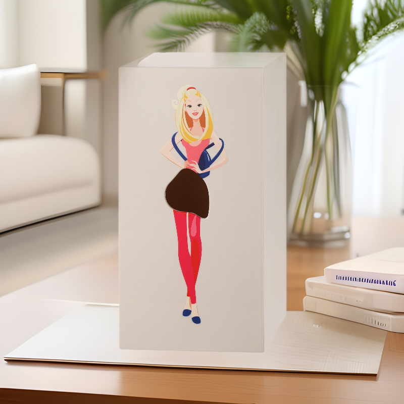 Cross-Border Popular Cartoon Anime Marilyn Dream Revolley Skirt Girl Face Tissue Box Girl Tissue Box Creative Paper Box