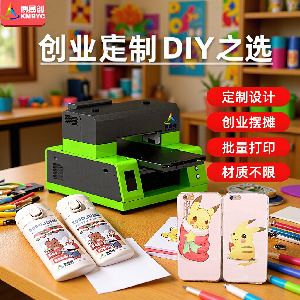工业小型uv打印机定制设备金属唐卡玻璃亚克力手机壳水晶标印刷机