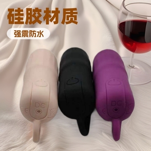 Silicone Massager with Tail Bullet Female Sex Masturbation Strong Shock Waterproof Pin Rechargeable Massage Stick
