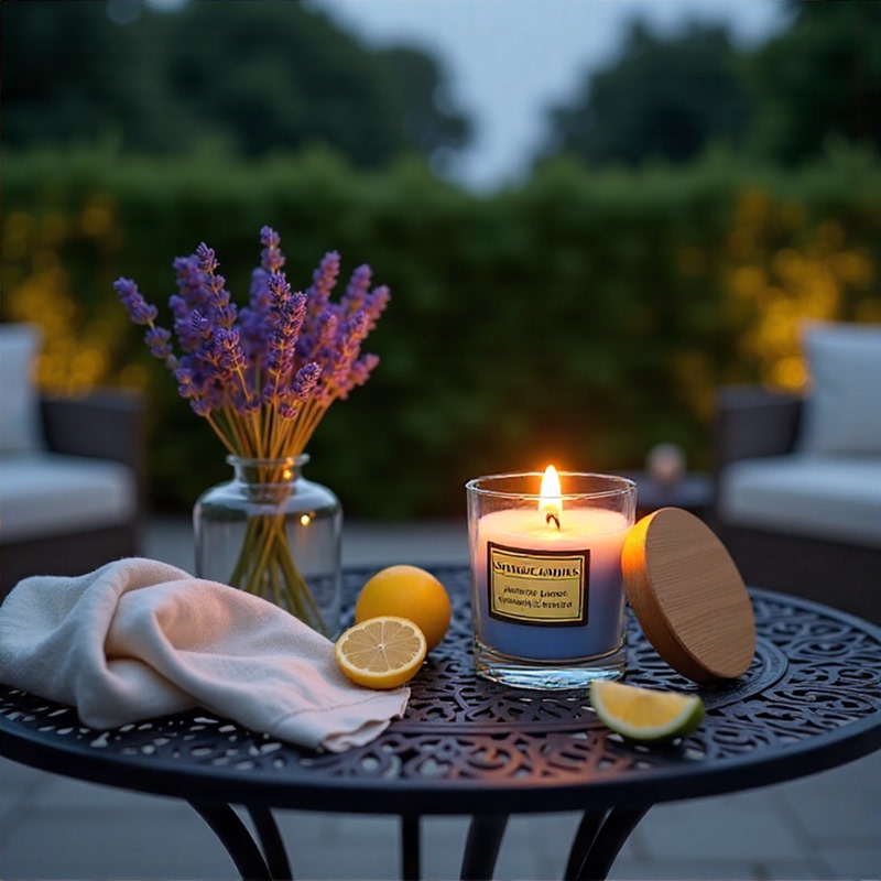 Home Plant Essential Oil Flame Aromatherapy Candle DIY Outdoor Windproof Butter Lamp Transparent Glass Cup Low Temperature Ins