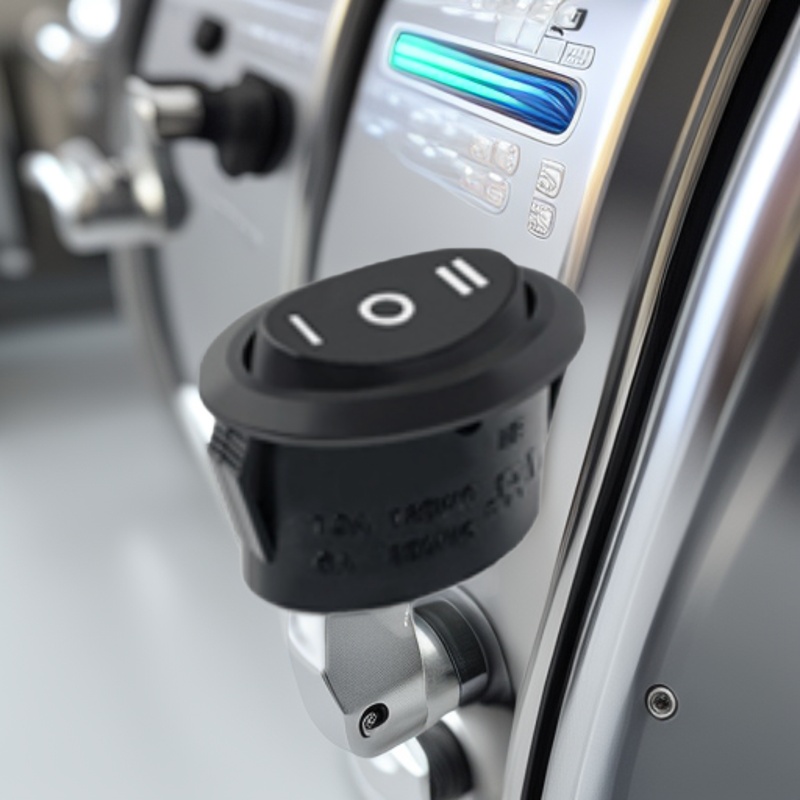 工厂销售黑色三脚三档 椭圆形按钮开关 控制电源船型开关