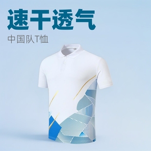 Chinese Team Polo Shirt Short-Sleeve Sports T-Shirt for Men and Women, Martial Arts National Uniform, Coach Uniform, Team Workwear, Martial Arts National Style