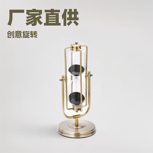 Factory direct hourglass timer children's square rotation 153060 minutes timing hourglass creative retro ornaments