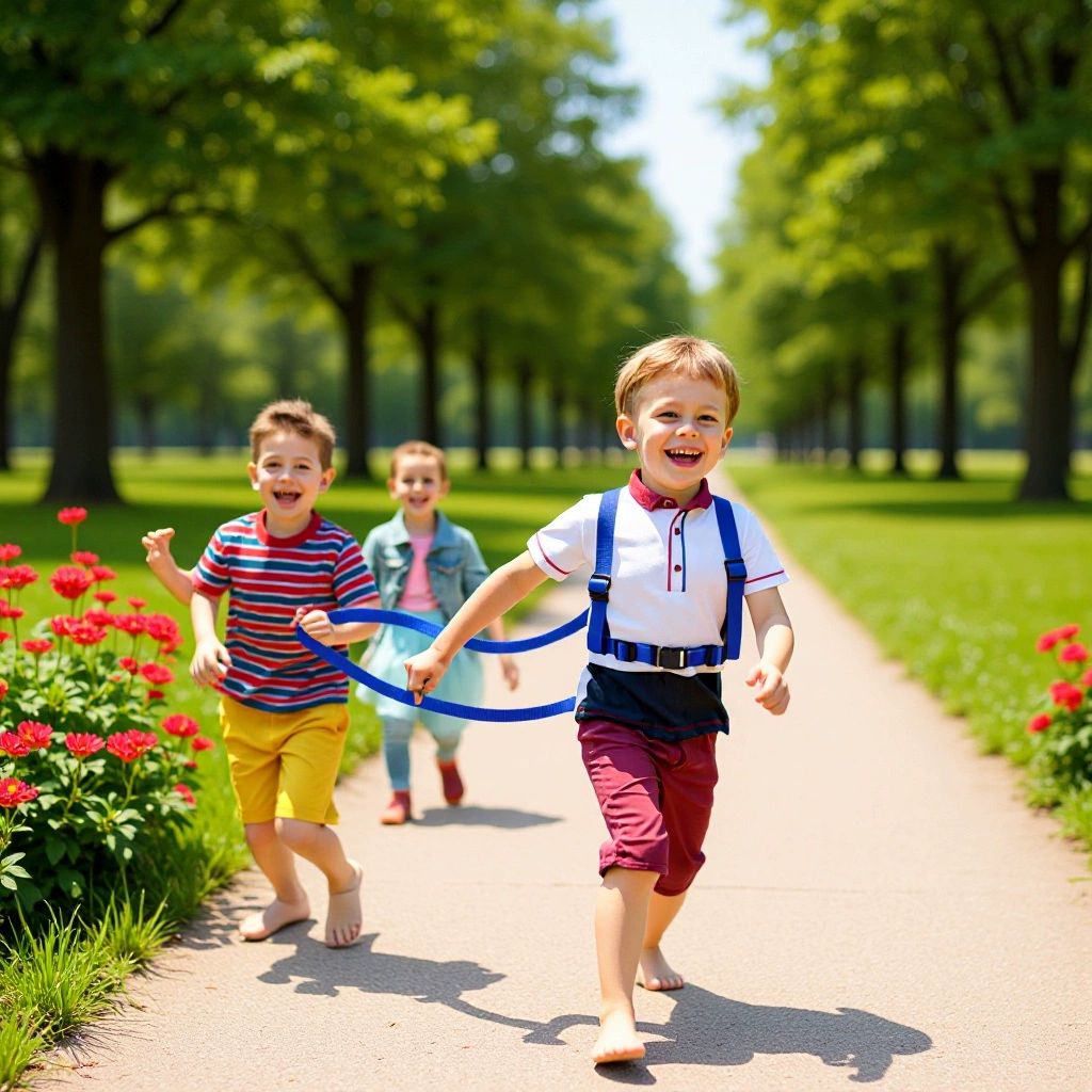 Трансграничные поставки детей верховая езда игры тяга лыжи тренировки детей ремни безопасности можно регулировать